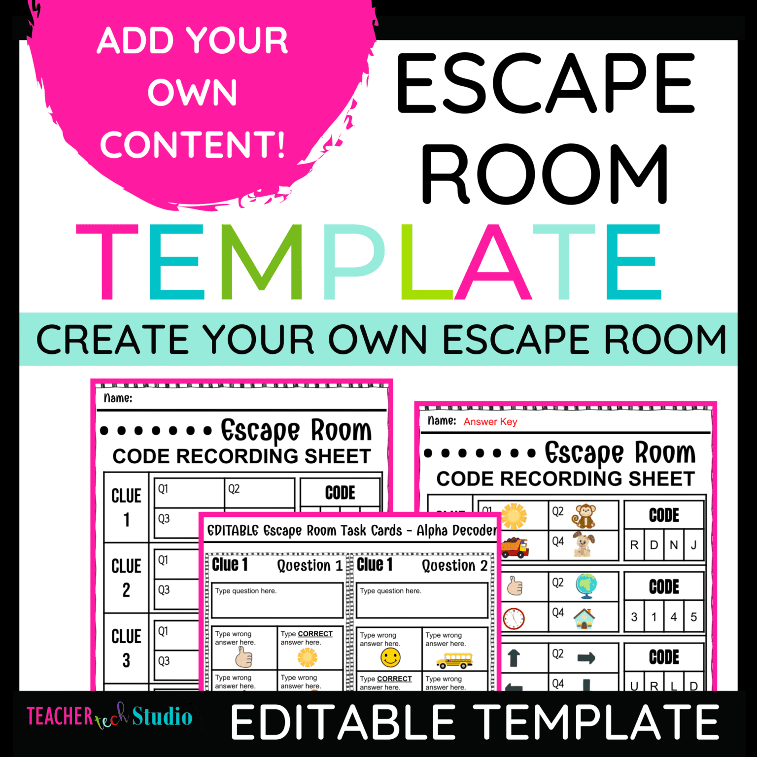 Editable DIY Escape Room Template