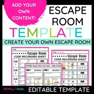 Editable DIY Escape Room Template